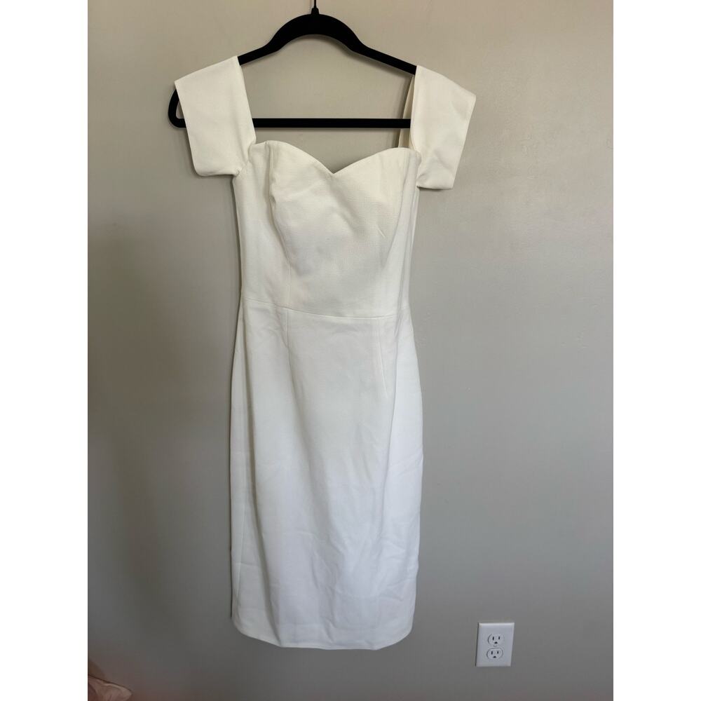 NWT Dress The Population Bailey Off the Shoulder Dress in Off White SZ XS - Picture 4 of 6